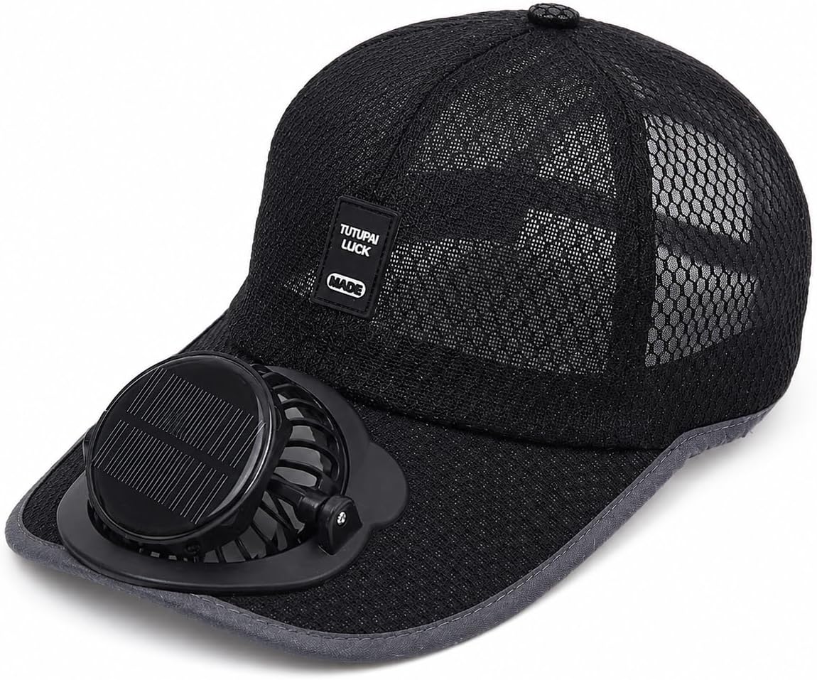 Șapcă Răcoritoare cu Ventilator și Panou Solar